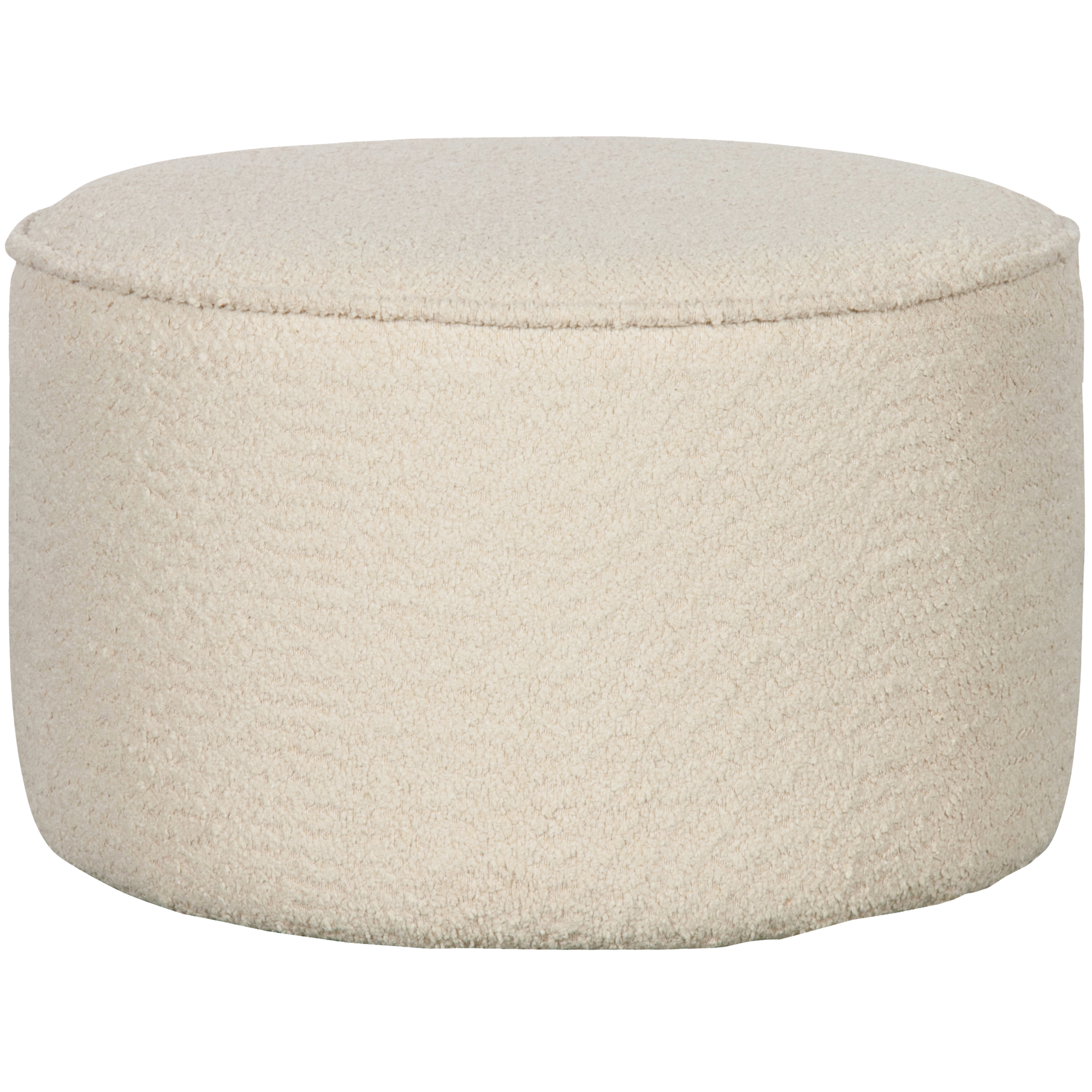 Poef Sara Laag Sara Poef Laag - Bouclé - Creme