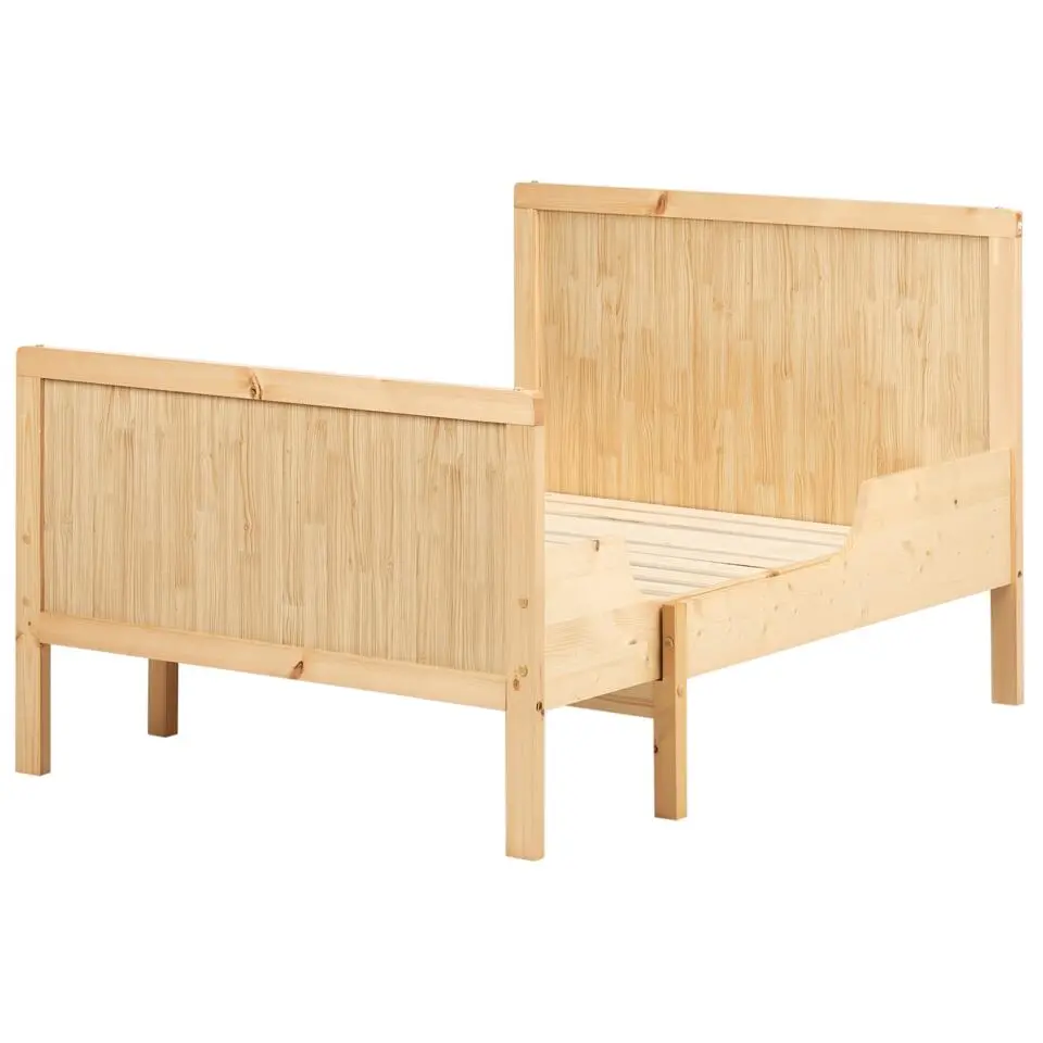 MONTIGNY - Uitschuifbaar kinderbed - Lichtbruin - Dennenhout