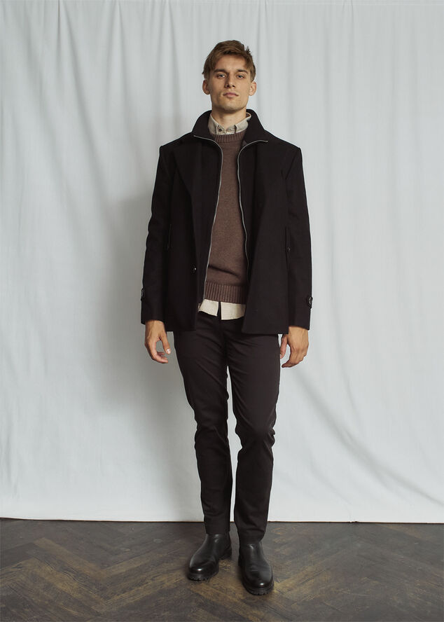 Bruun & Stengade BS Kodiak Regular Fit Coat Black