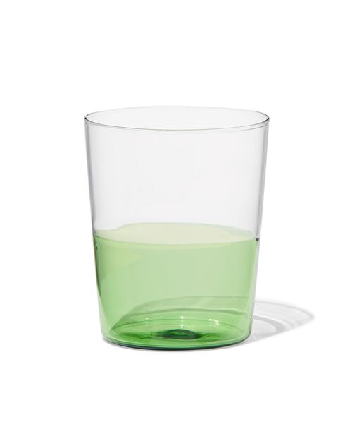 verre à eau 320ml vaisselle dépareillée verre avec vert
