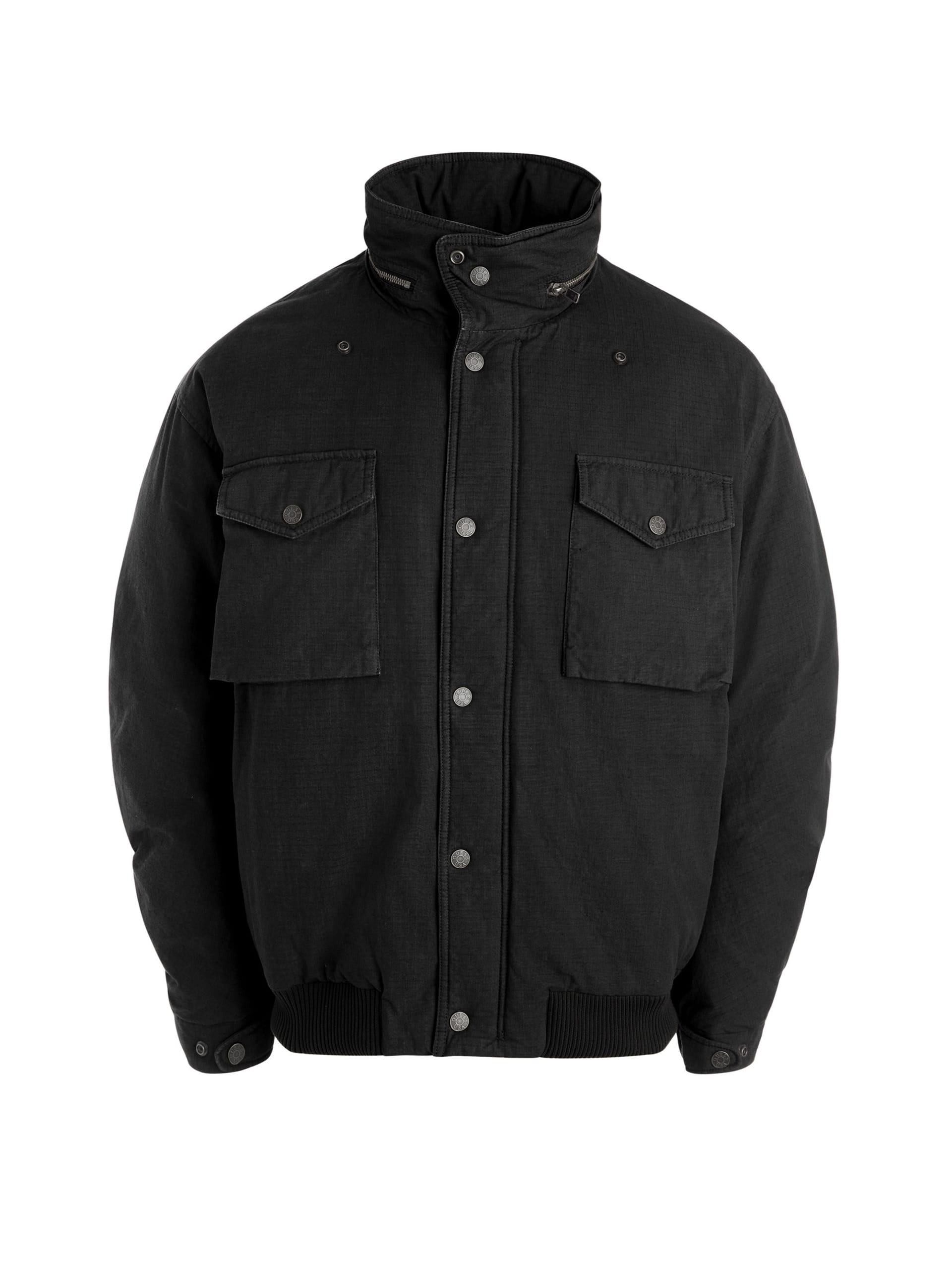 Jaqueta parka de algodão ripstop