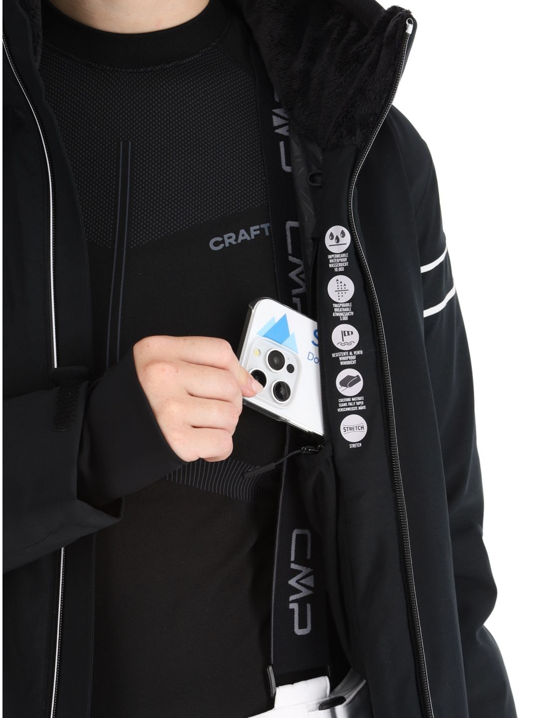 34W4516 ski-jas dames