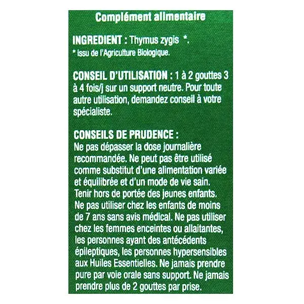 Óleo Essencial de Linalol de Tomilho Orgânico NatureSun Aroms 30ml