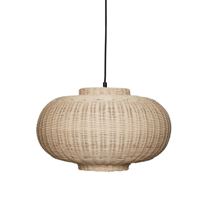 Hübsch Interior - Chand Pendelleuchte, H 27 x Ø 45 cm, rattan