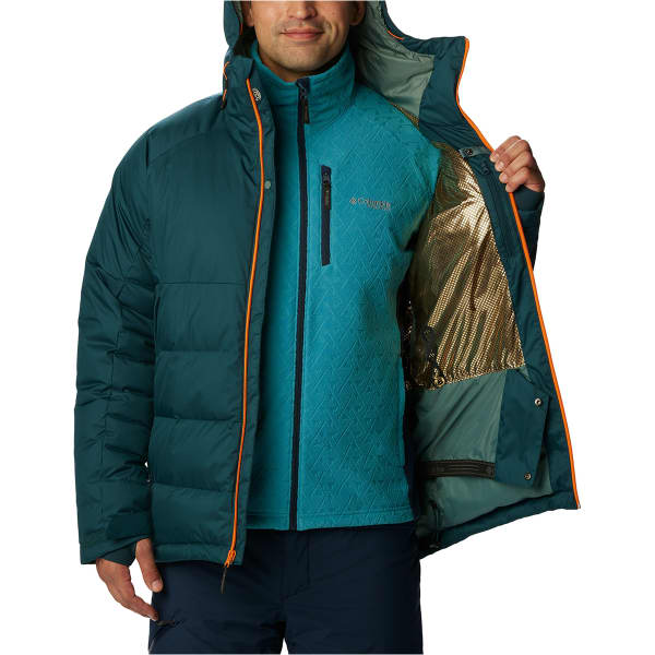 Veste de ski COLUMBIA ROARING FORK DOWN JACKET NIGHT WAVE/BRIGHT ORANGE POPS