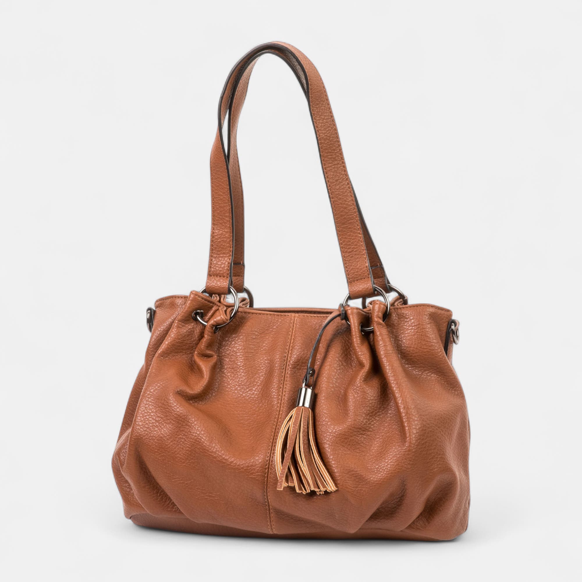 Sac de shopping cognac