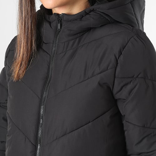 Doudoune Capuche Longue Femme Dalcon Noir