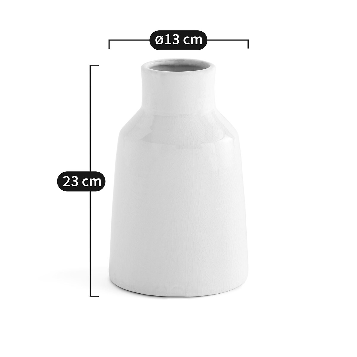 LA REDOUTE INTERIEURS<br>Vaso de cerâmica Alt.23 cm Pastela