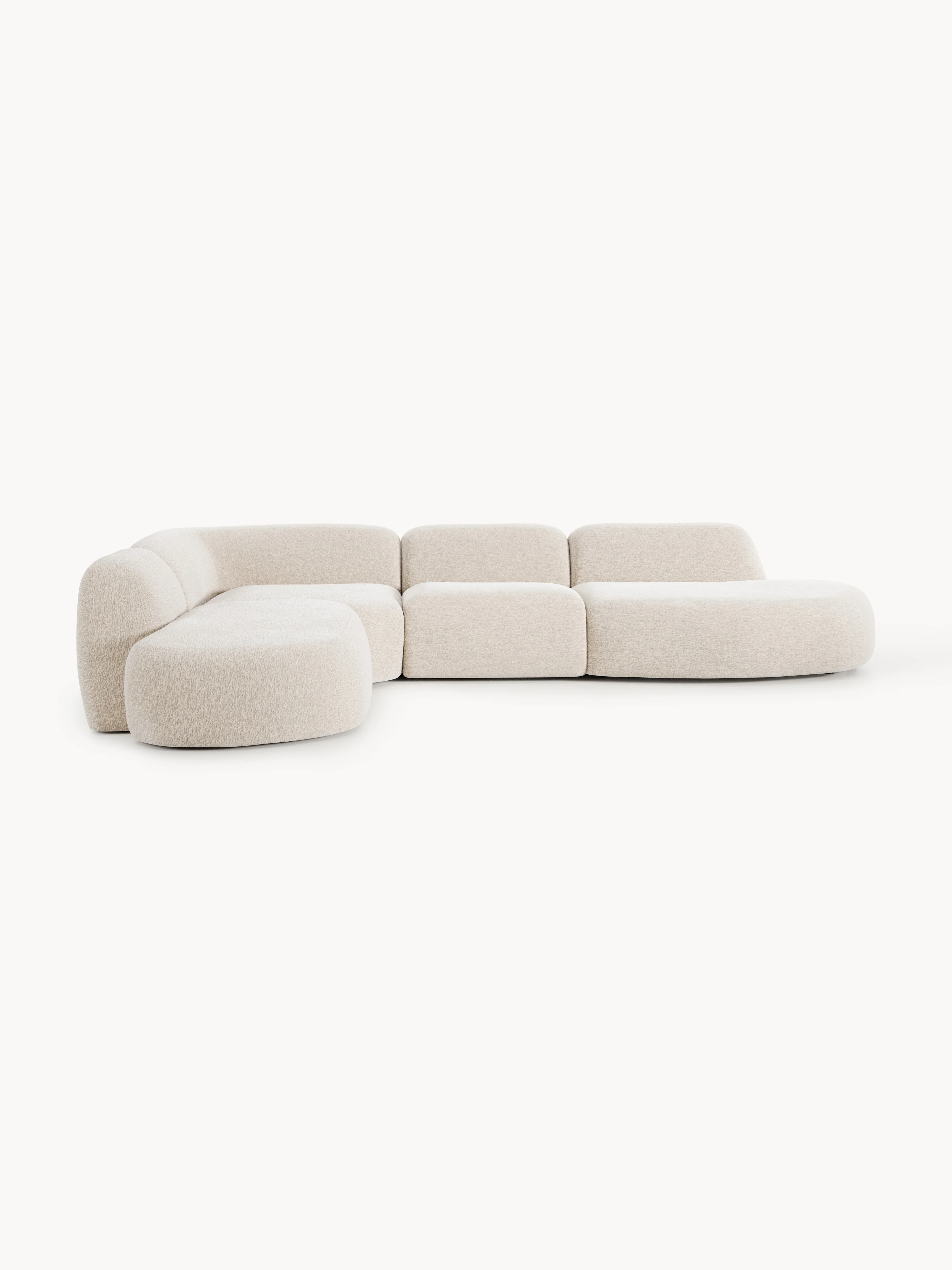 XL modulaire hoekbank Wolke met chaise longue