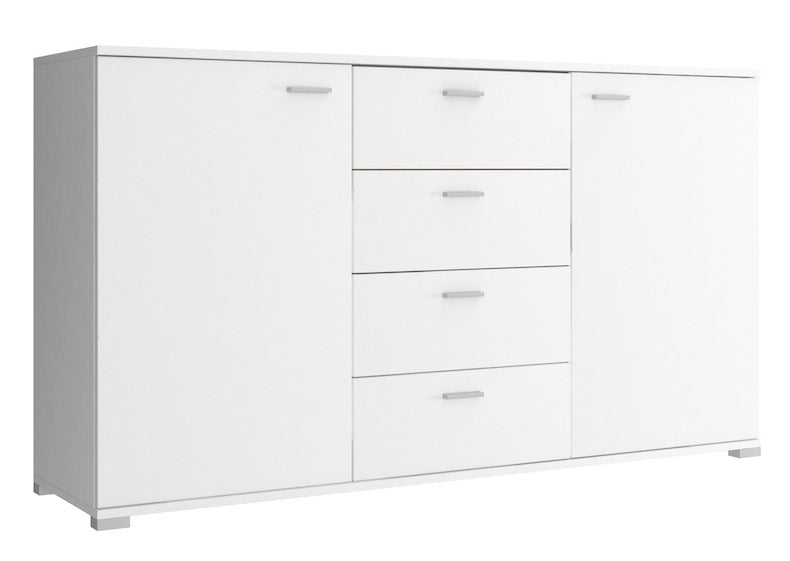 Meubella - Dressoir Dento - Wit - 150 cm