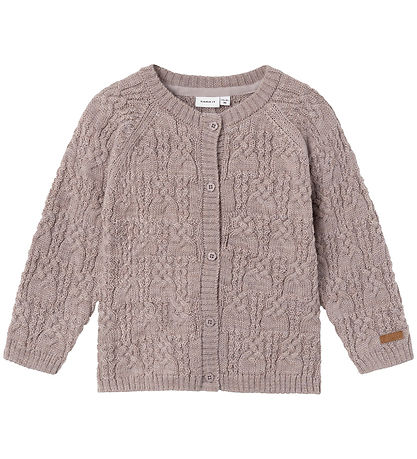 Name It Cardigan - Wolle - Strick - NmfWrilla - Purple Dove
