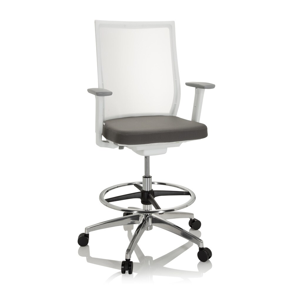 Counterstuhl ASPEN WORK W Stoff/Netzstoff mit Armlehnen (höhenverstellbar) hjh OFFICE
