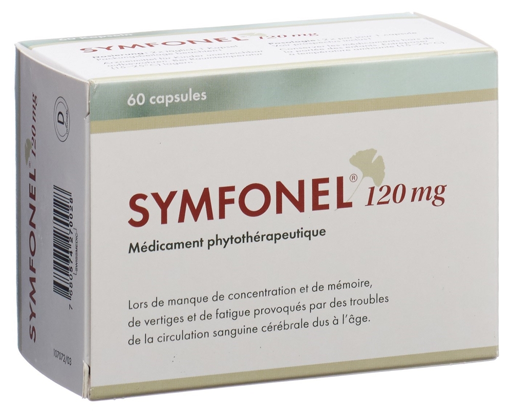 SYMFONEL Kaps 120 mg Blist 60 Stk<br>60 Stück, Blister, Hartkapsel