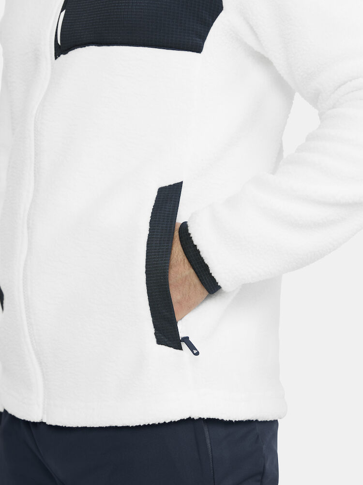 NOR Explore Pile Fleece Jacket Herre White/Blaze
