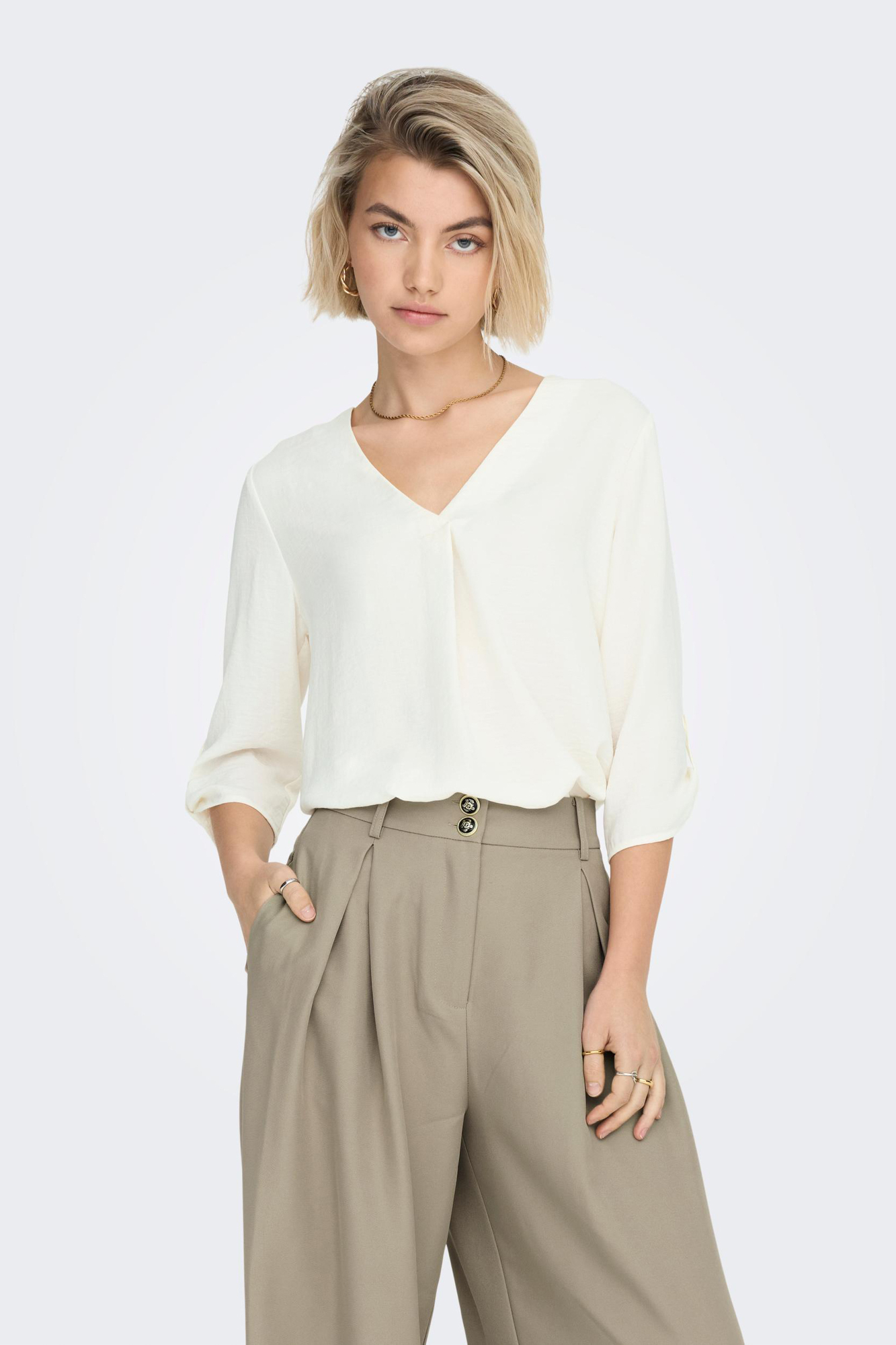 Blusa de manga 3/4