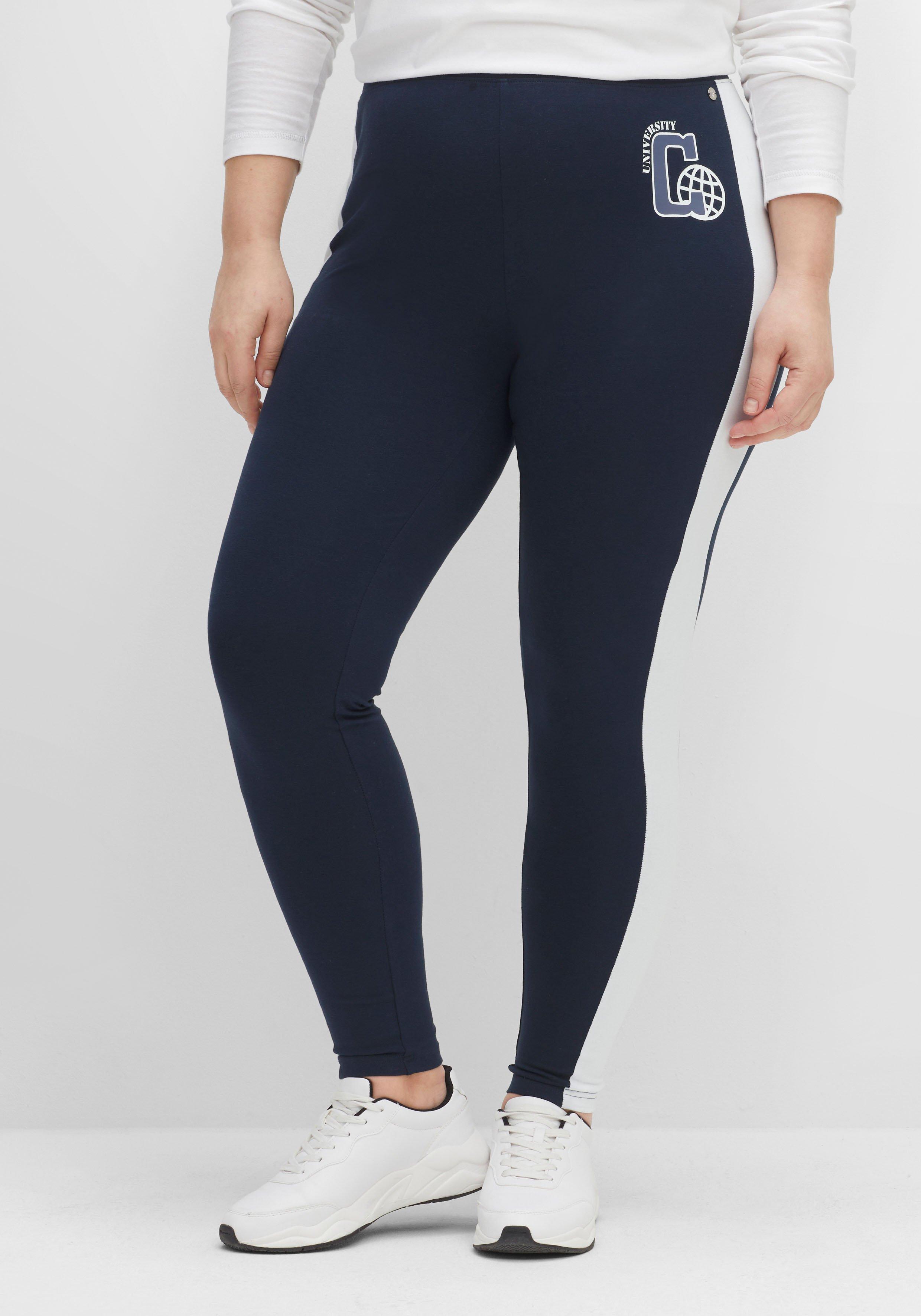 Leggings im College-Stil, in Knöchellänge