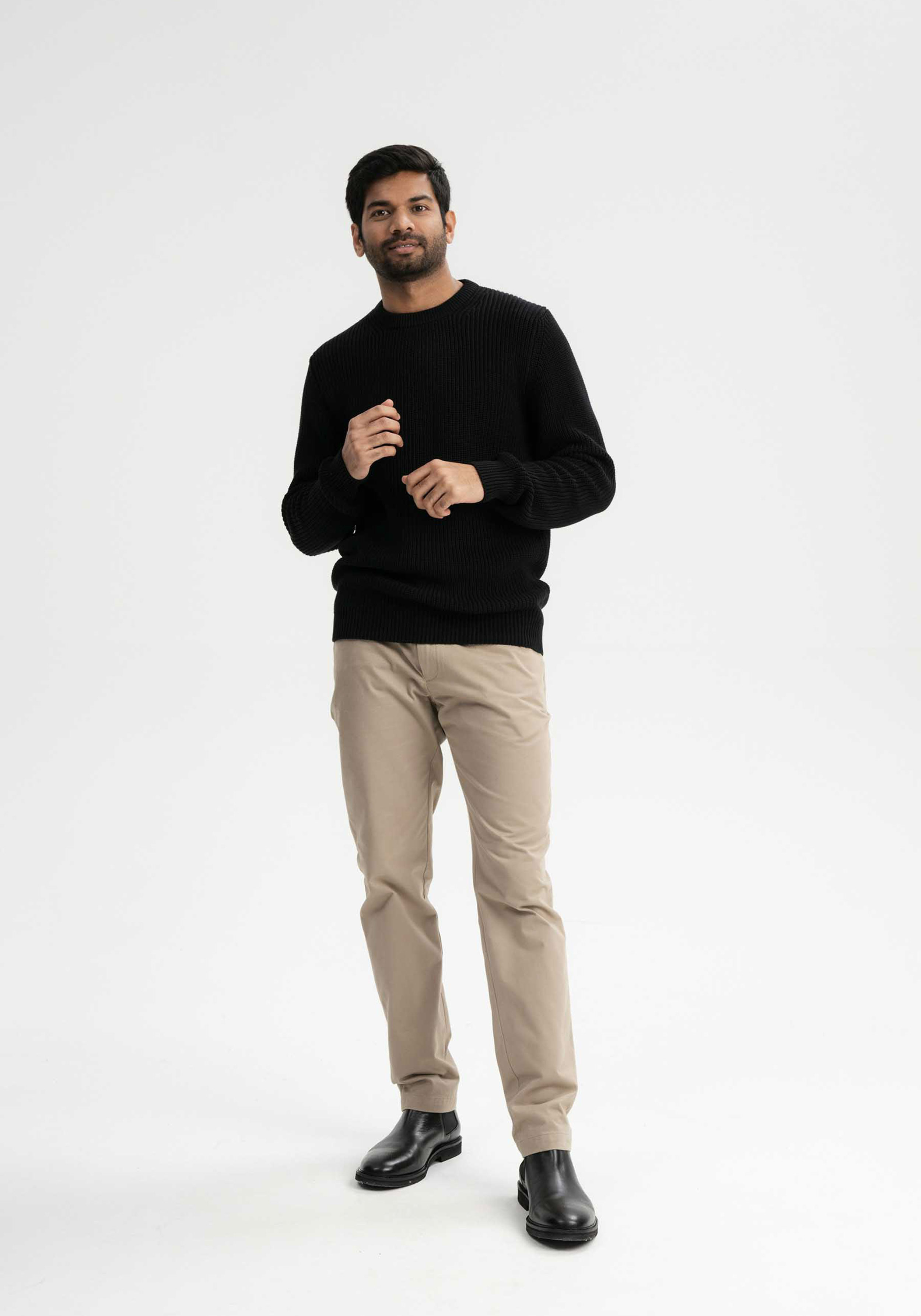 Mela Strickpullover Ravi Schwarz