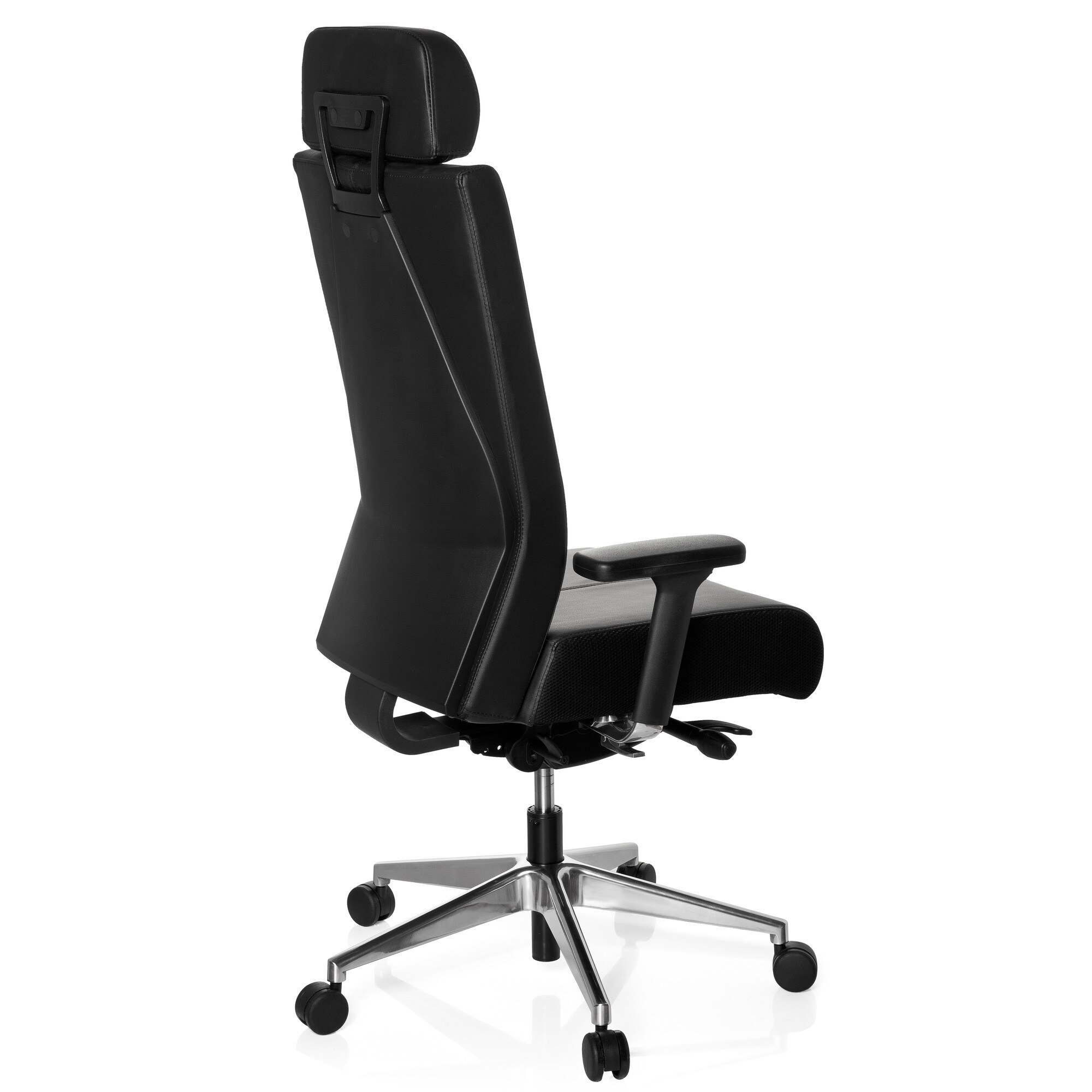Profi Bürostuhl PRO-TEC XXL Leder mit Armlehnen (höhenverstellbar) hjh OFFICE