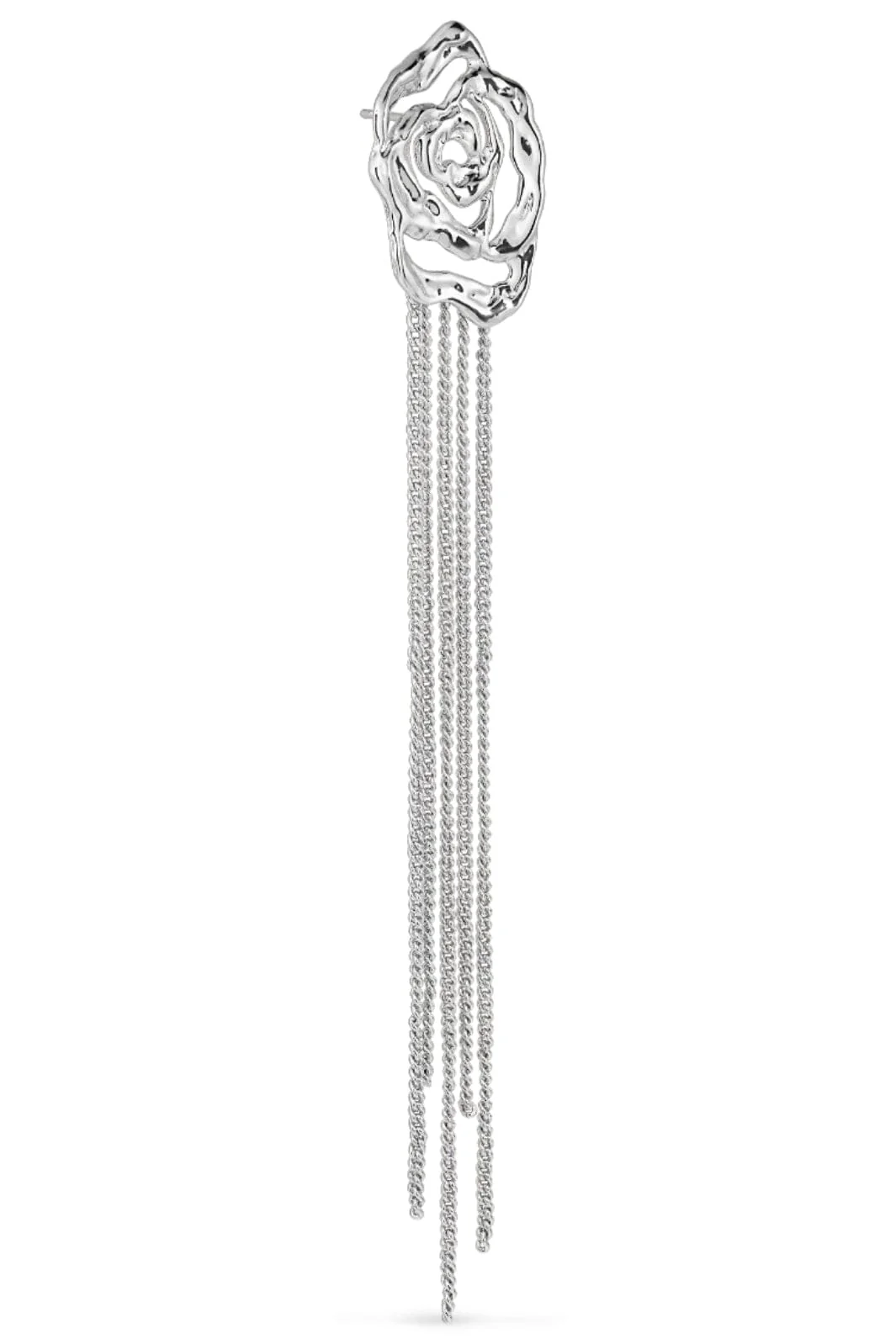Jane Kønig Rose Chain Earring solv