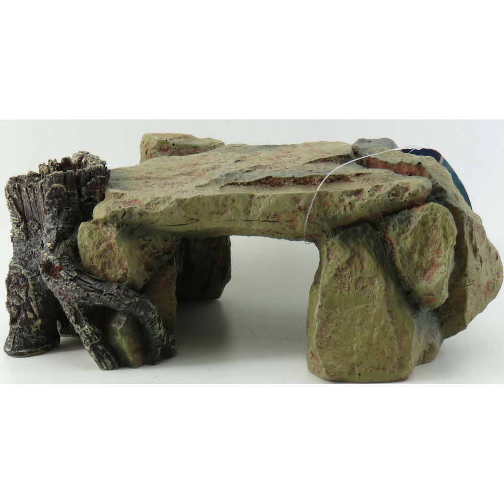 Plateau de roche avec souche 25 cm, aquarium