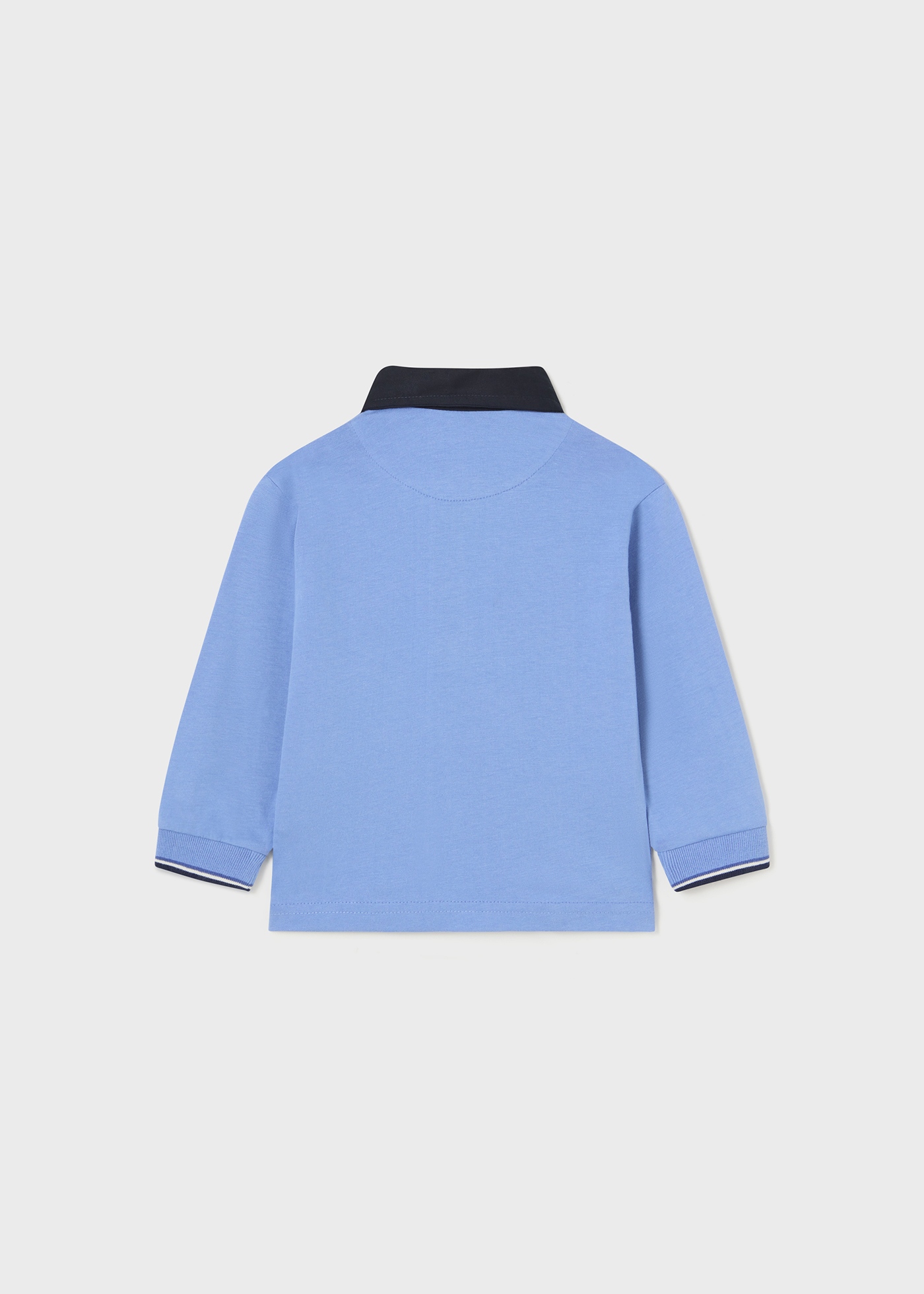 Camisa polo infantil Better Cotton com gola contrastante