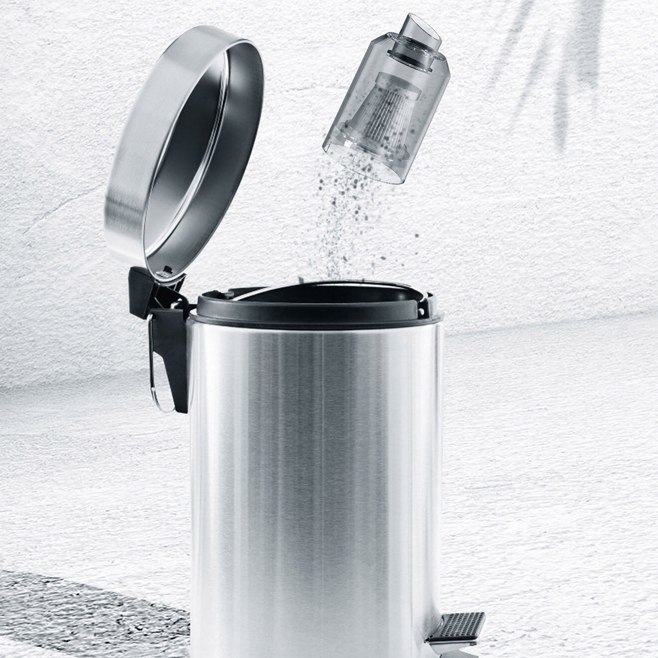 Vortex Aspirateur à main sans fil pliable avec éclairage LED  blanc