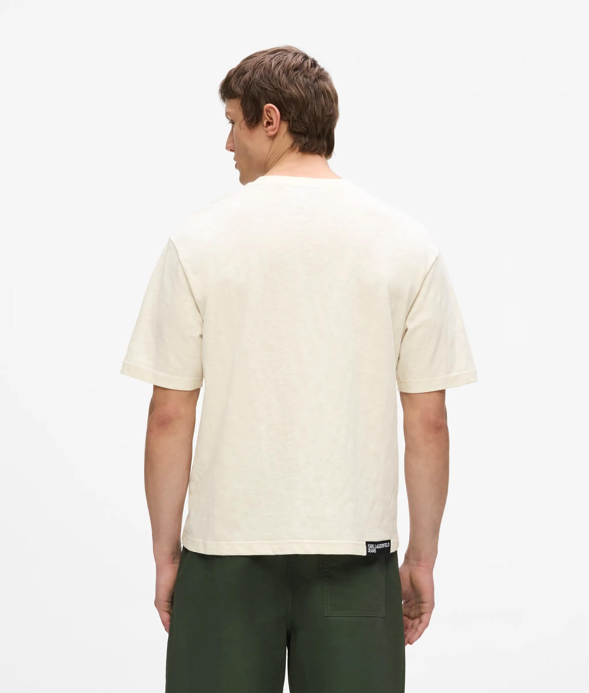 Boxy T-shirt met Monogram en verweerde effect