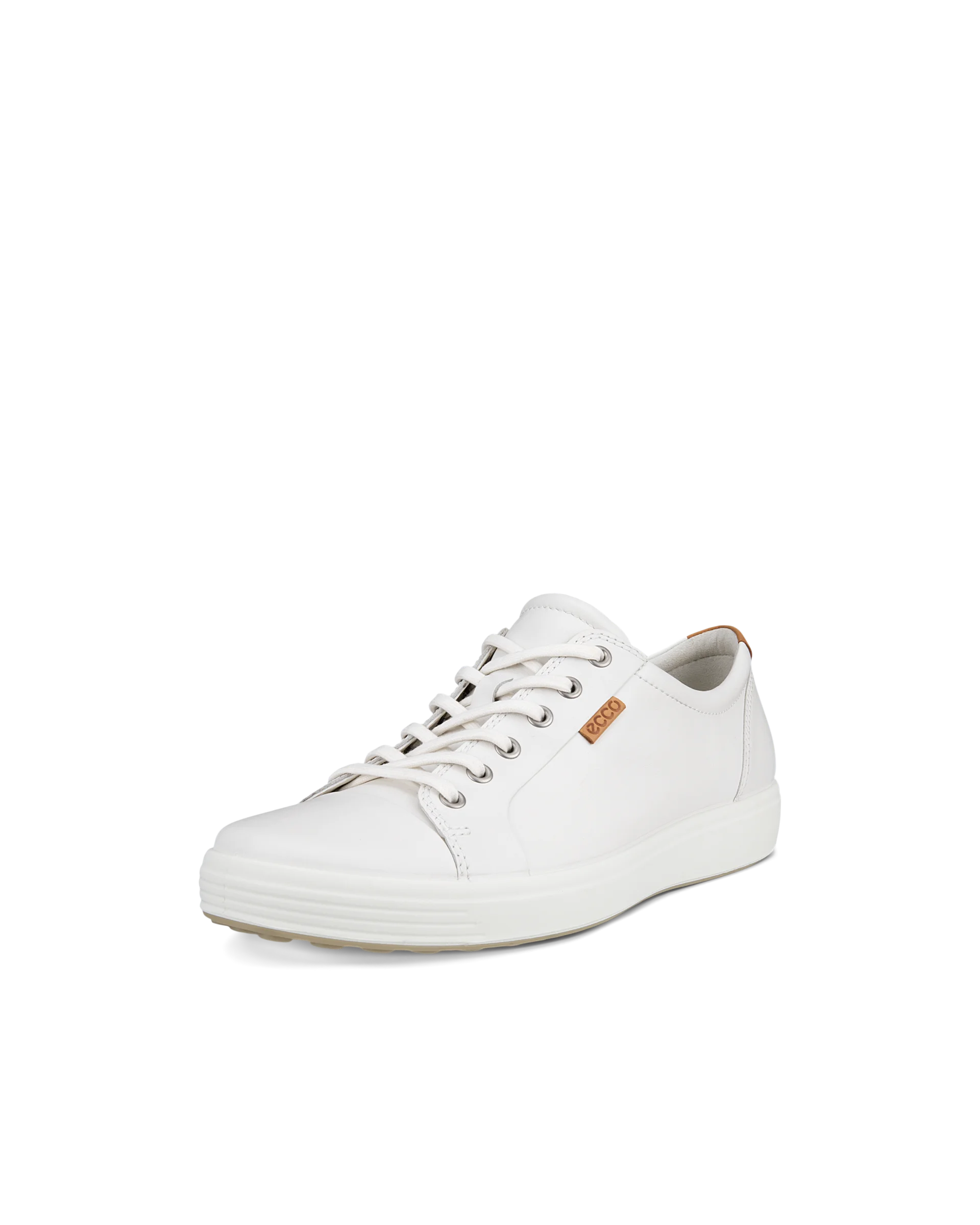 ECCO SOFT 7 M Herren Ledersneaker Weiß