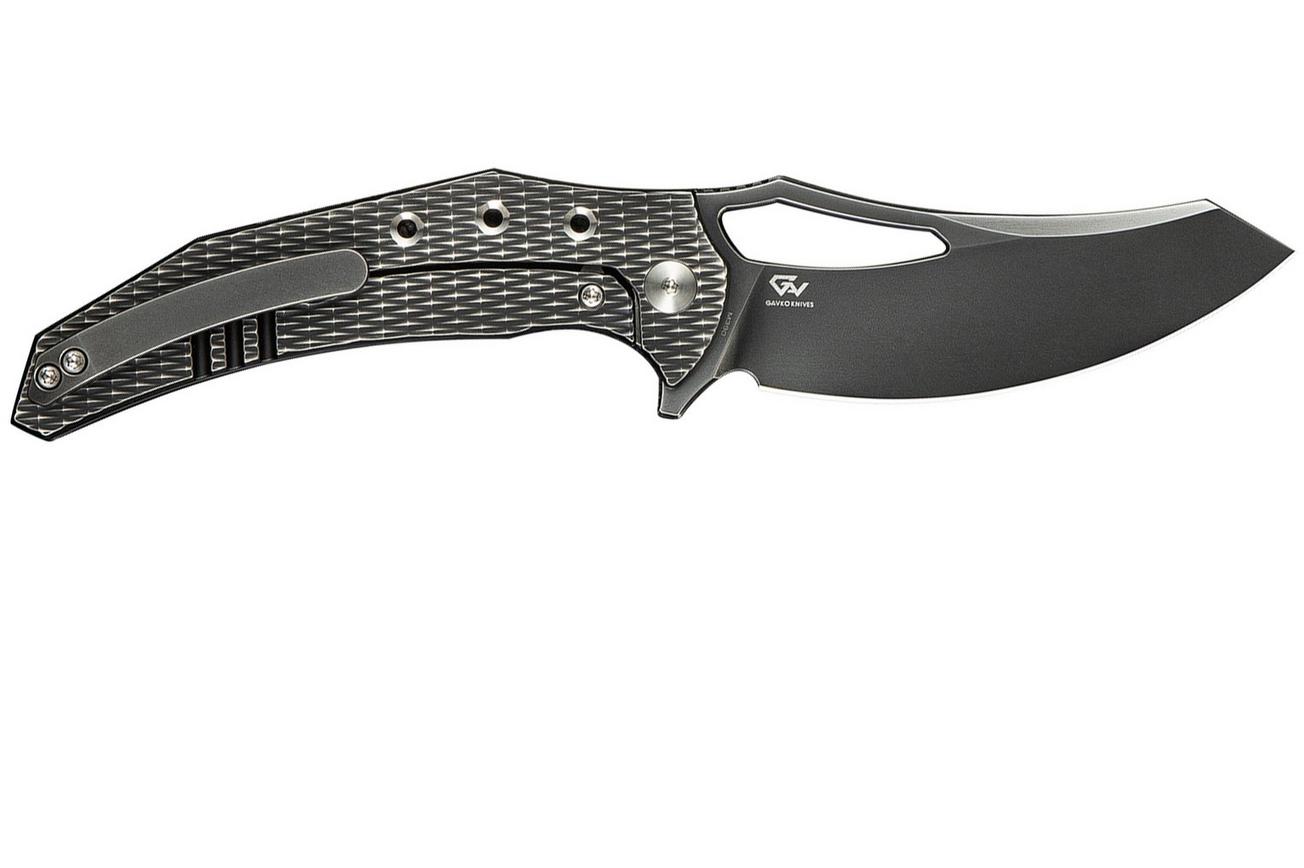 WE Knife Epaulette WE24024-4 Polished Gray Bohler M390 Diamond Patterned Polished Gray Titanium, zakmes, Gavko Knives design