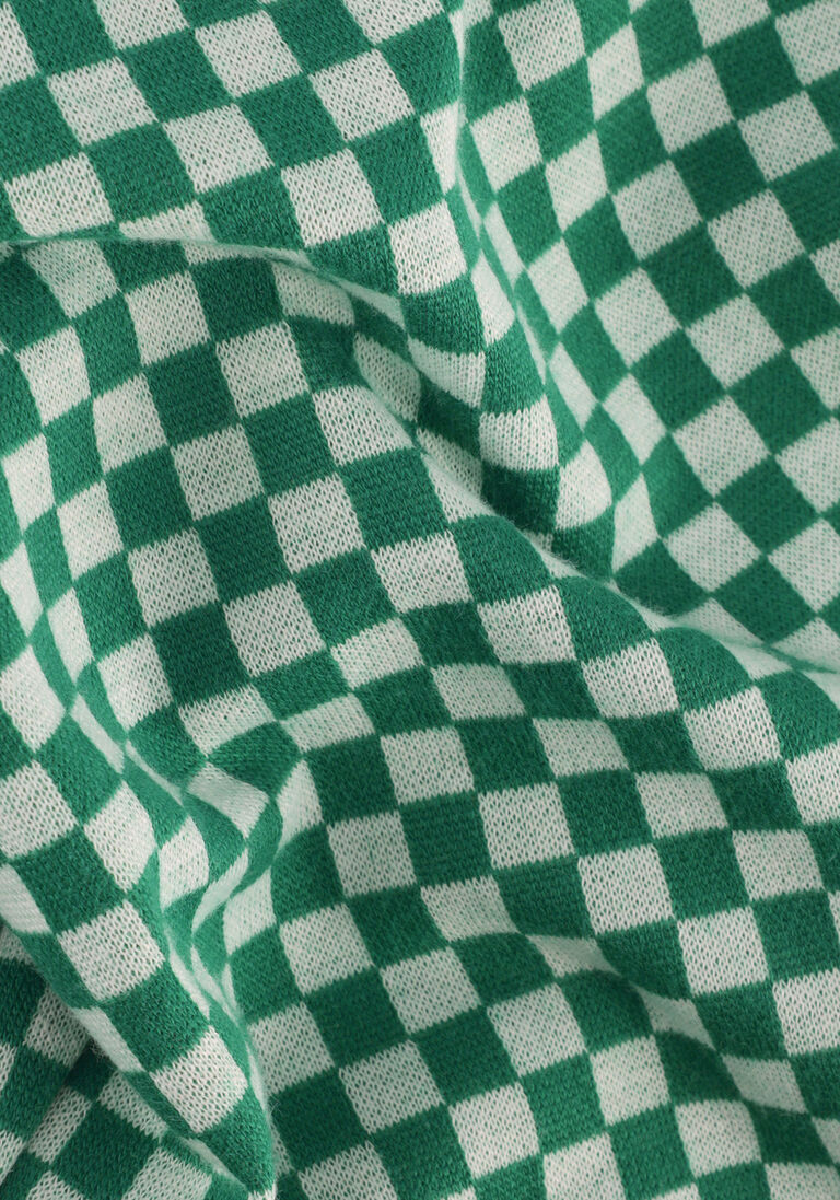 MOODSTREET groene moodstreet pantalon pants in jacquard knit check