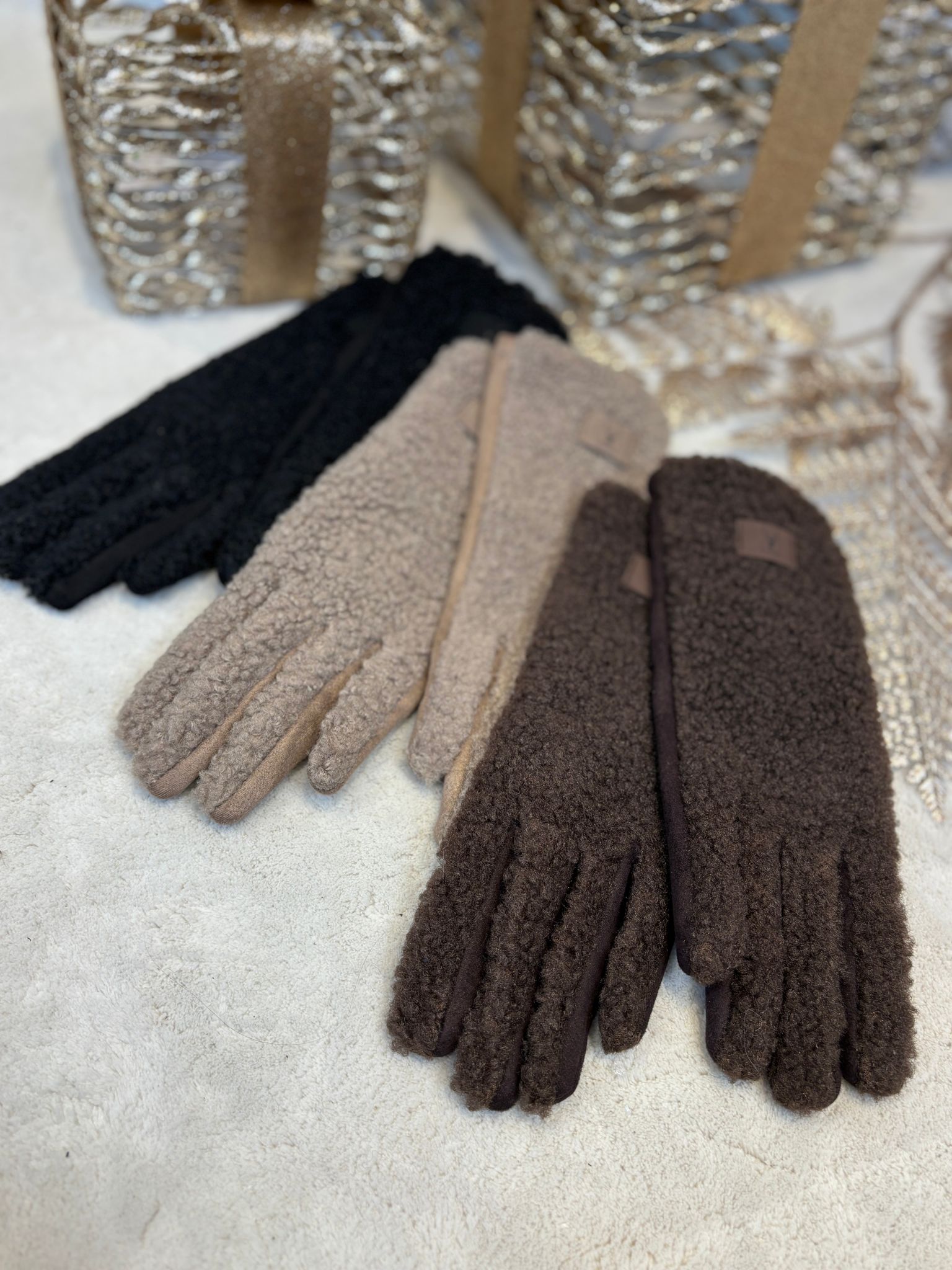 Teddy Handschoenen - Chocolate