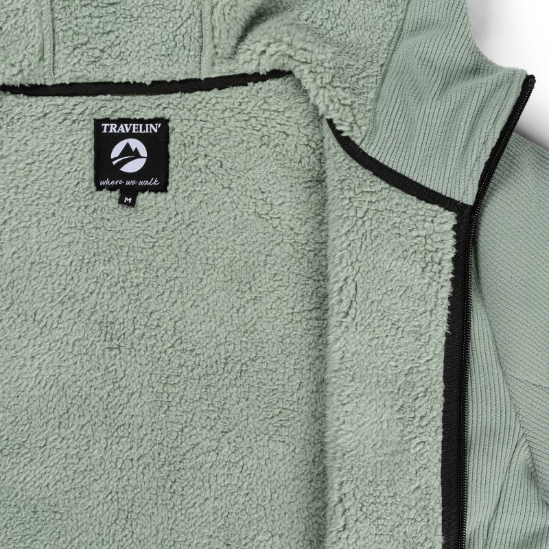 Travelin Kirsten - Fleecevest - Groen - XL