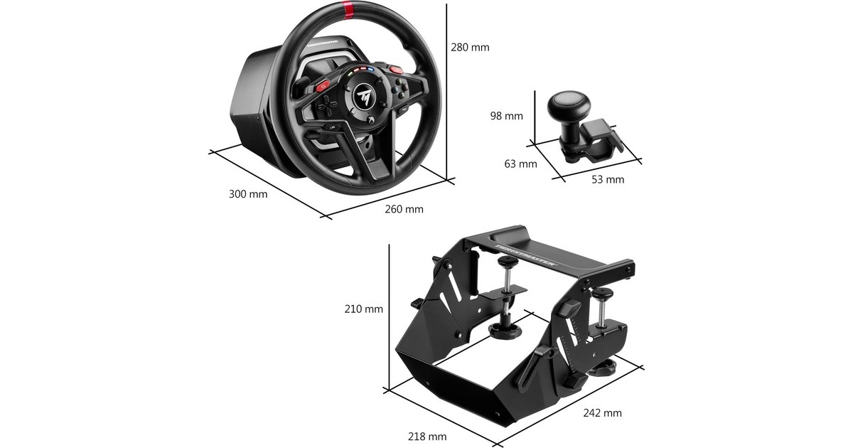 ThrustmasterT128 Simtask Pack simulatorset  (Donkergrijs, Pc, Xbox Series X|S, Xbox One)