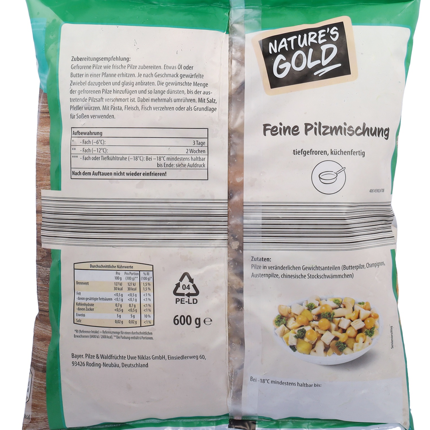 NATURE'S GOLD Pilzmischung, Pfifferlinge 300 g