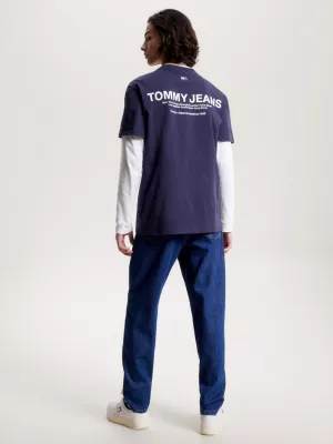Camiseta clássica com logo nas costas