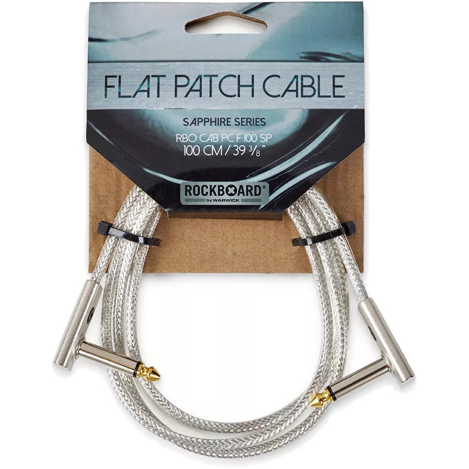 RockBoard Sapphire Series Flat Patch Cable transparant 1 m