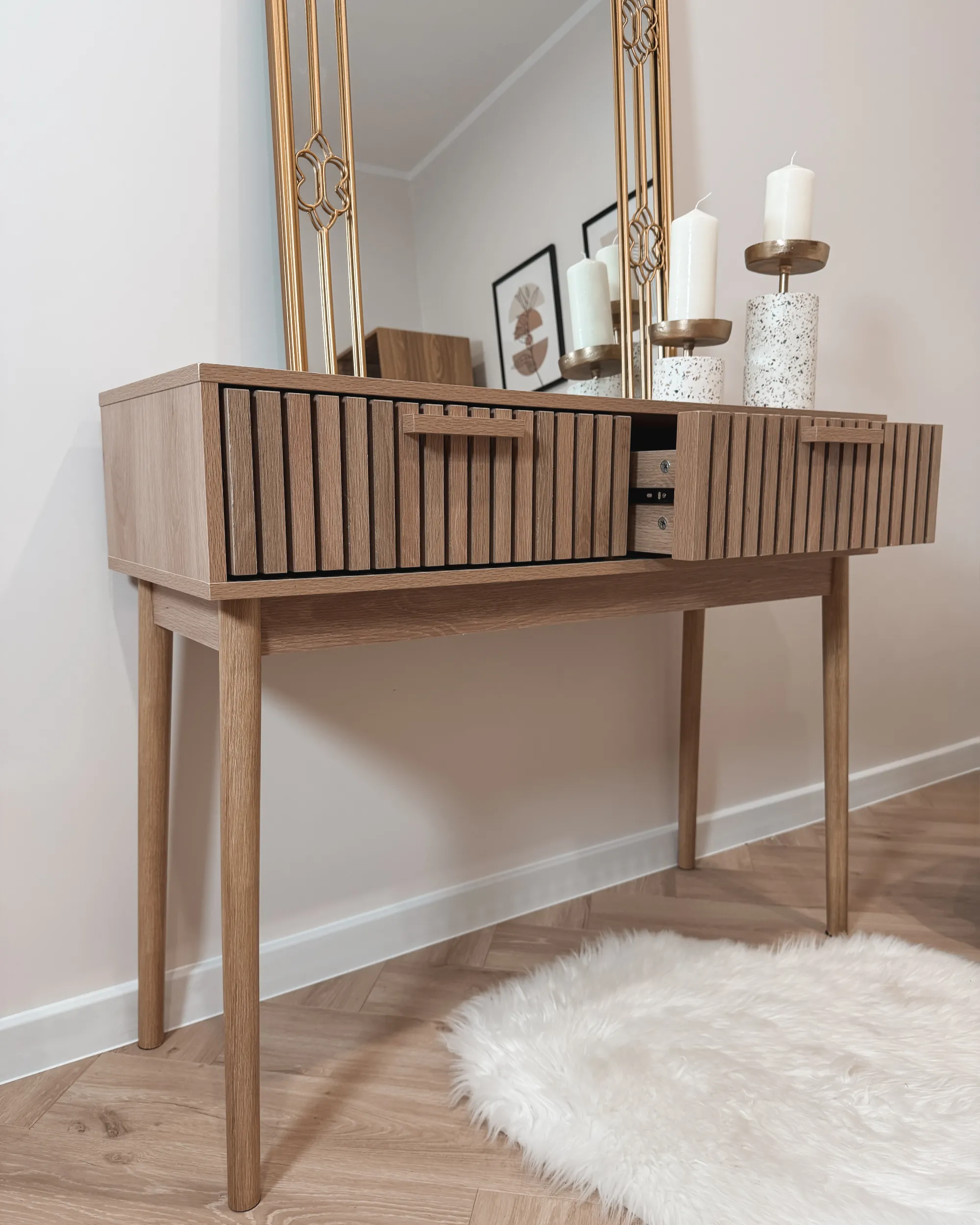 Sidetable LYNWOOD Lichtbruin