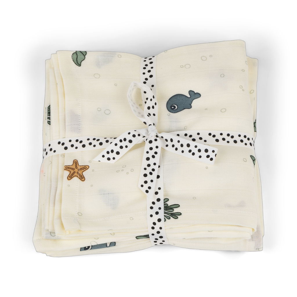 Done by DeerDone by Deer   GOTS 2er Pack Gazetücher beige