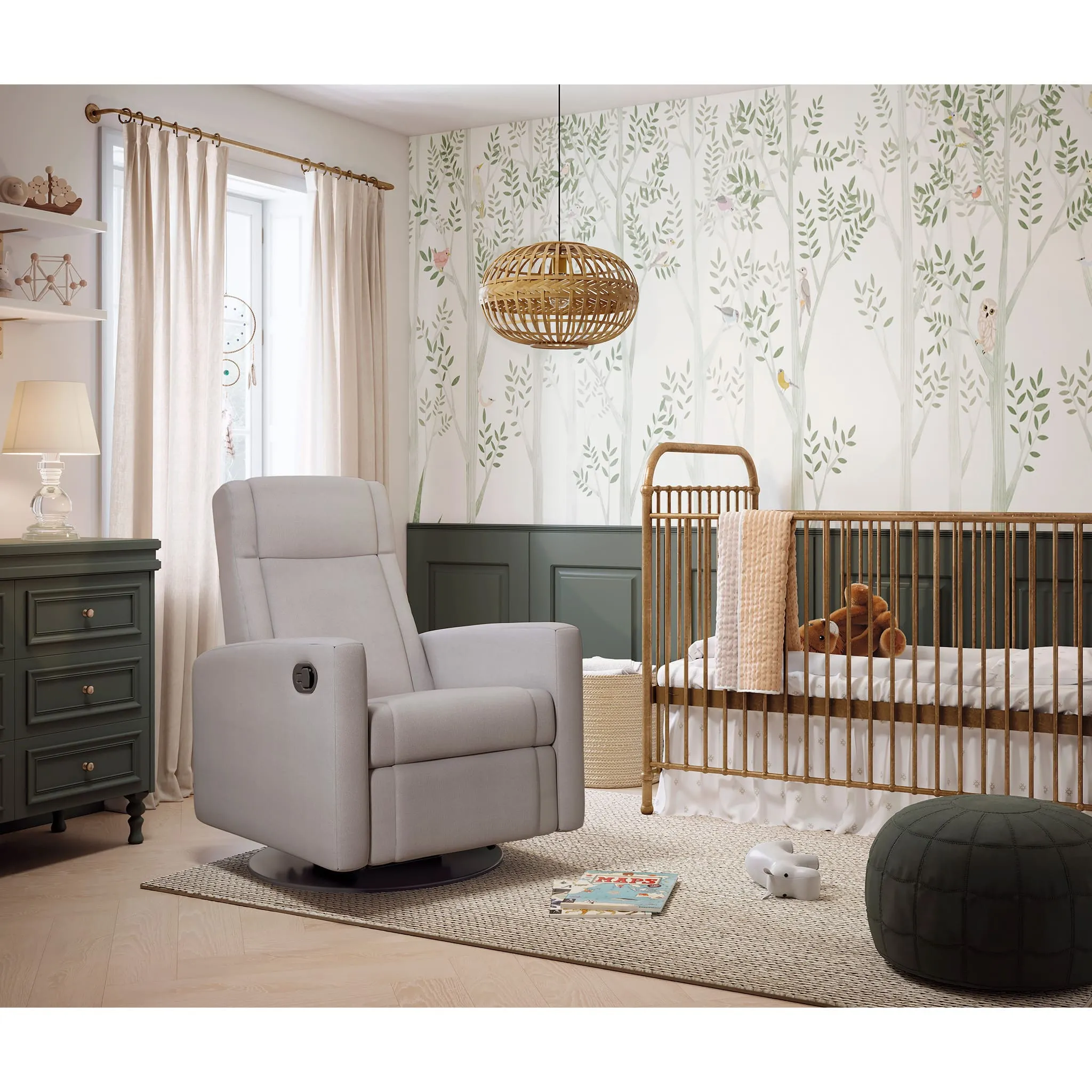 Jaymar BB Fauteuil Berçant et Pivotant Nelly - Arlo Pearl  Noir