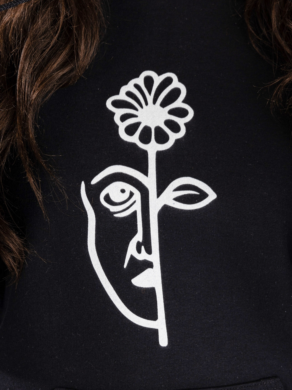 And Feelings Split Hoodie black