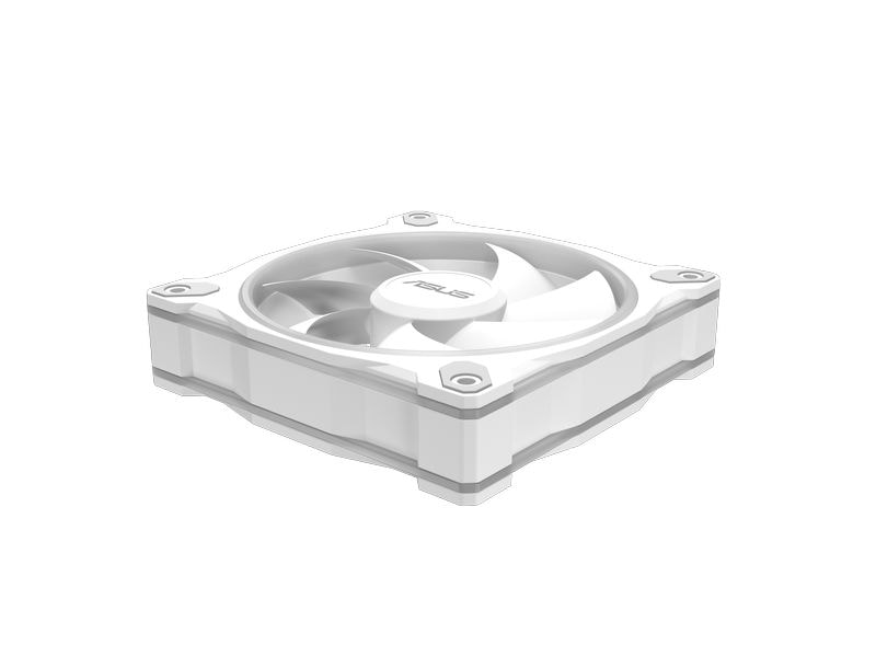 ASUS PC-Lüfter Prime MR120 Fan ARGB Weiss ARGB Gehäuselüfter mit Rahmenbeleuchtung für optimale Kühlleistung
