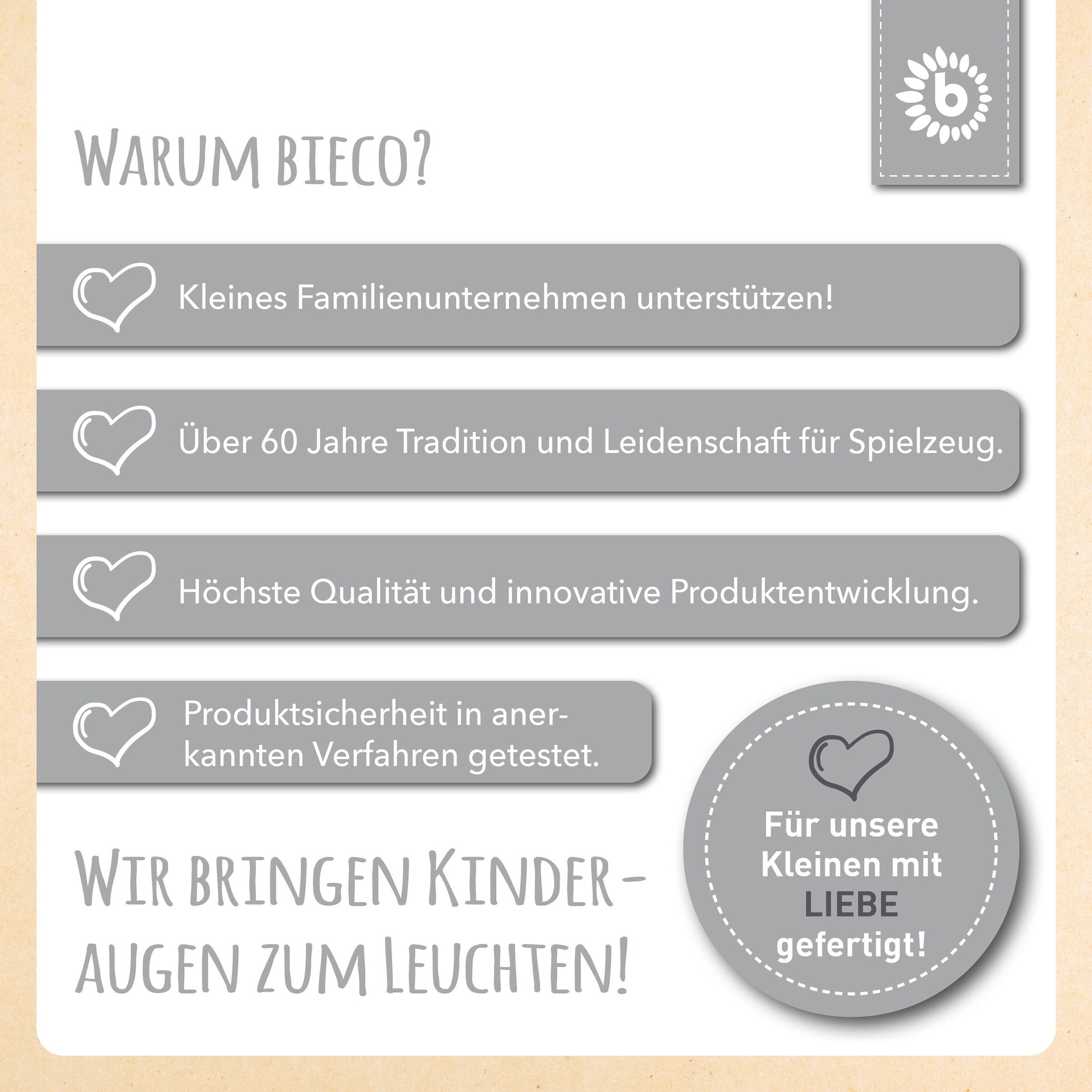 Bieco Lauflernwagen Holz mit Aktivitäten Weiß