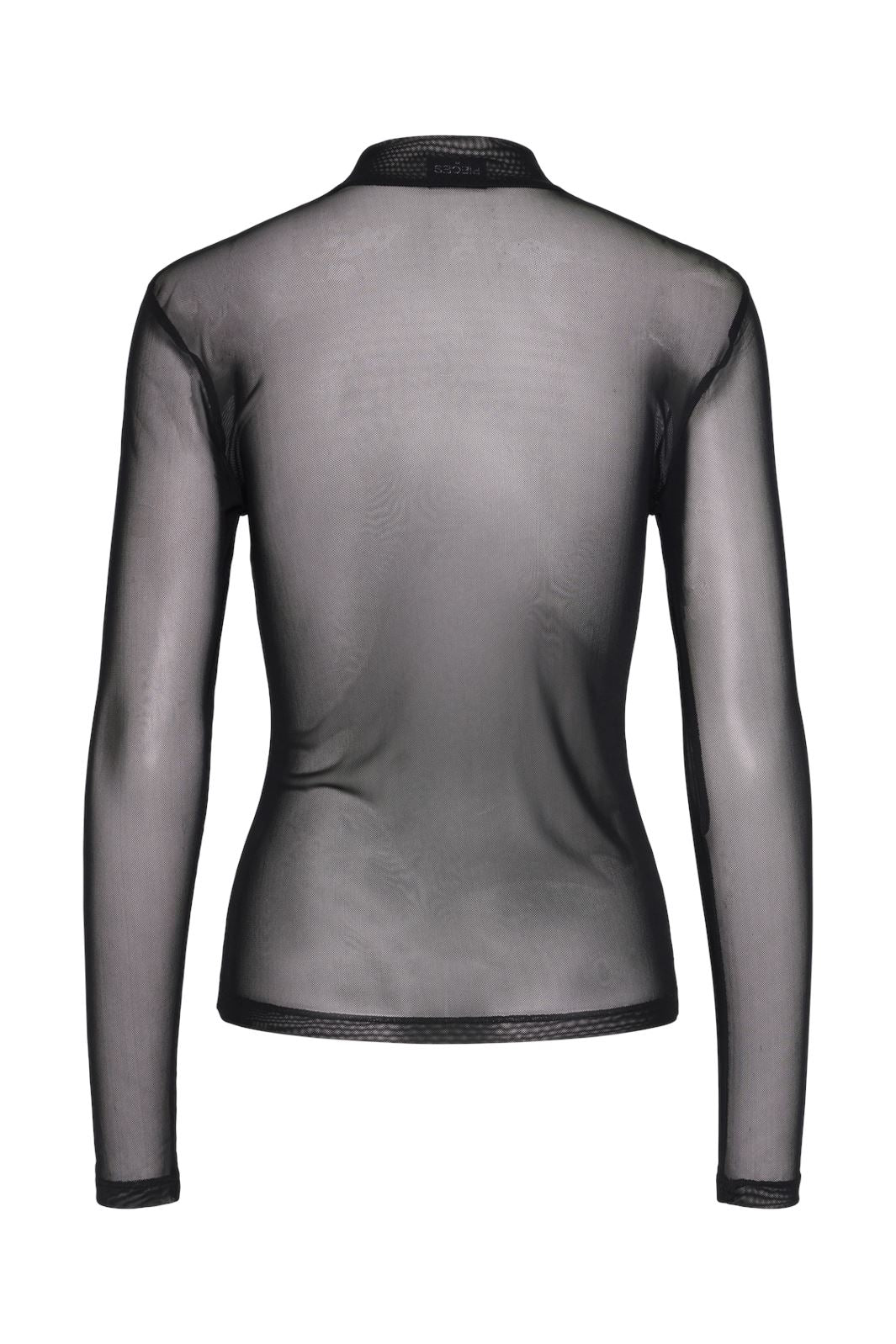 Pieces Pcninni Ls T-Neck Mesh Top