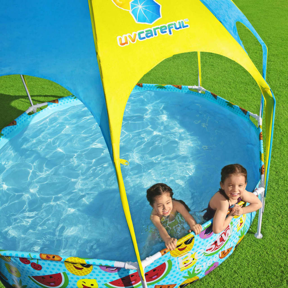 Piscine hors sol pour enfants pro uv careful acier 244x51 cm