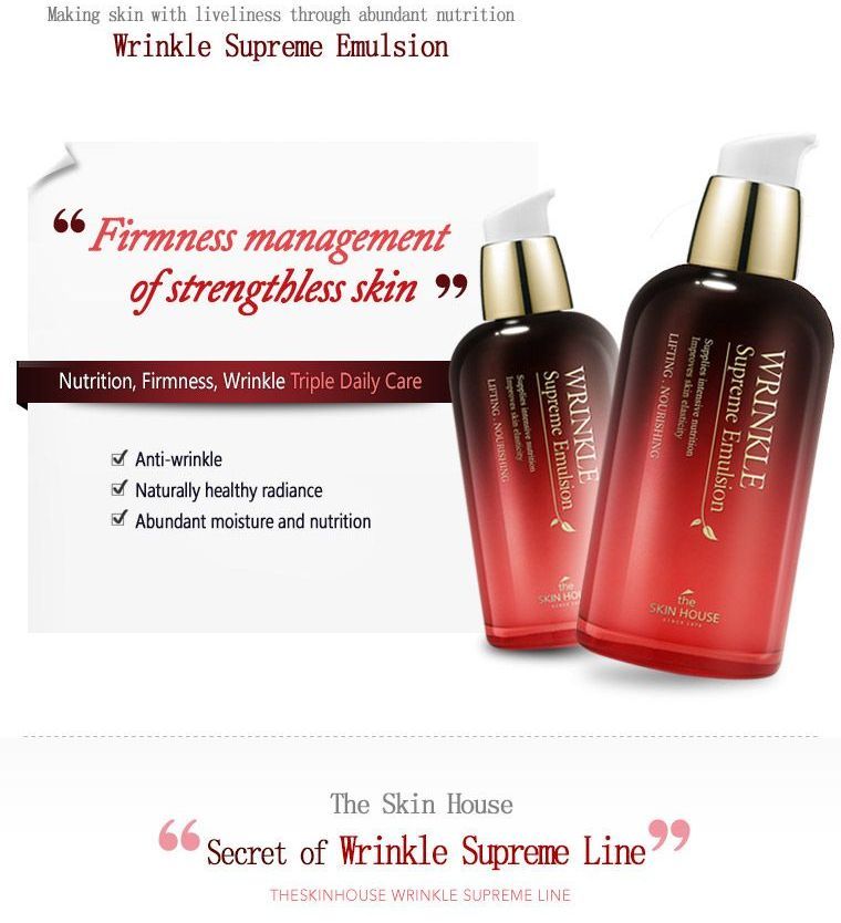 de SKIN HOUSE - Wrinkle Supreme Emulsion