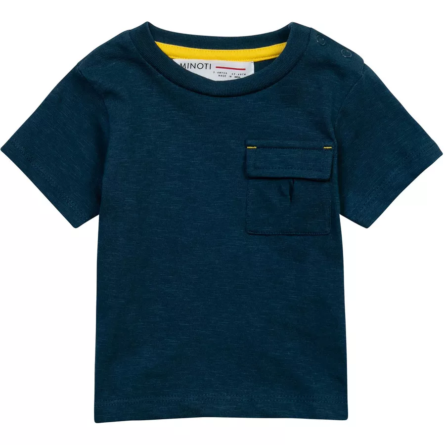 MINOTI Shorts und T-Shirt im Set DunkelblauWeiß