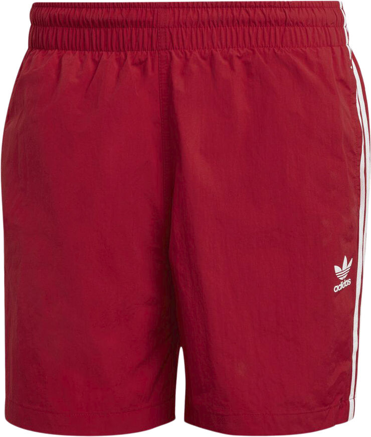 adidas 3-stripe swim shorts Red