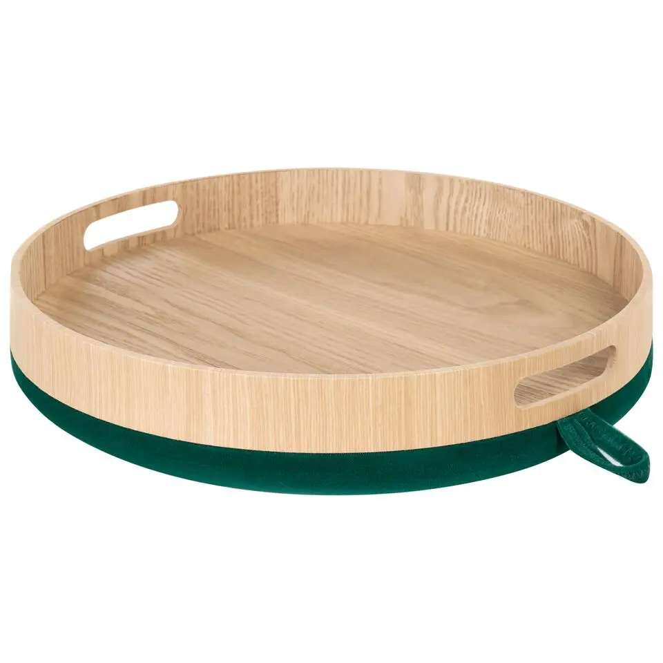 NEELY - Hocker met opbergruimte - Smaragdgroen - Fluweel