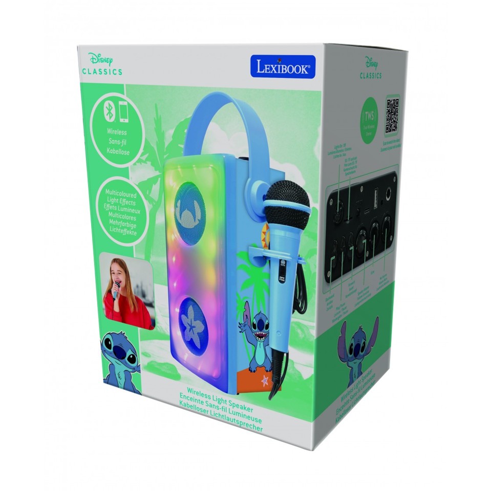 Lexibook - Stitch Luminous Bluetooth®-højttaler med mikrofon