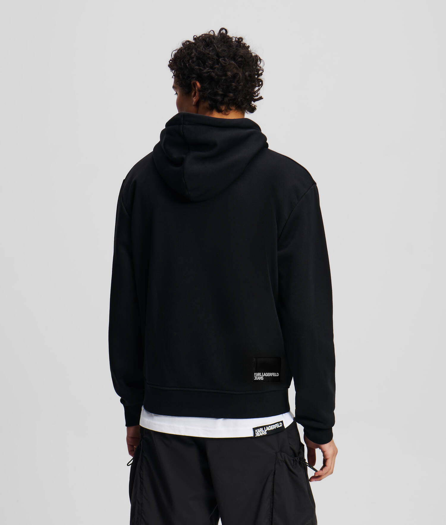 SWEAT À CAPUCHE AVEC LOGO KLJ - Noir